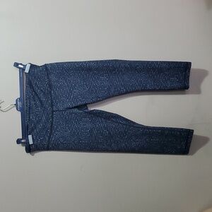 Lululemon true self battleship black crop leggings size 10